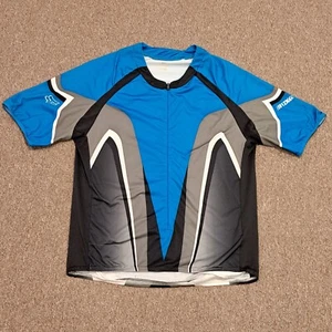 FOX Racing Mountain Bike Cycling Jersey Mens XL 3/4 Zip Blue Back Pockets - Picture 1 of 7