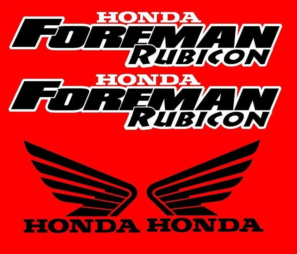 Honda Foreman 500 Trx500  Rubicon Stickers Decal Emblem Kit Of 4 2002 - Image 1 of 1