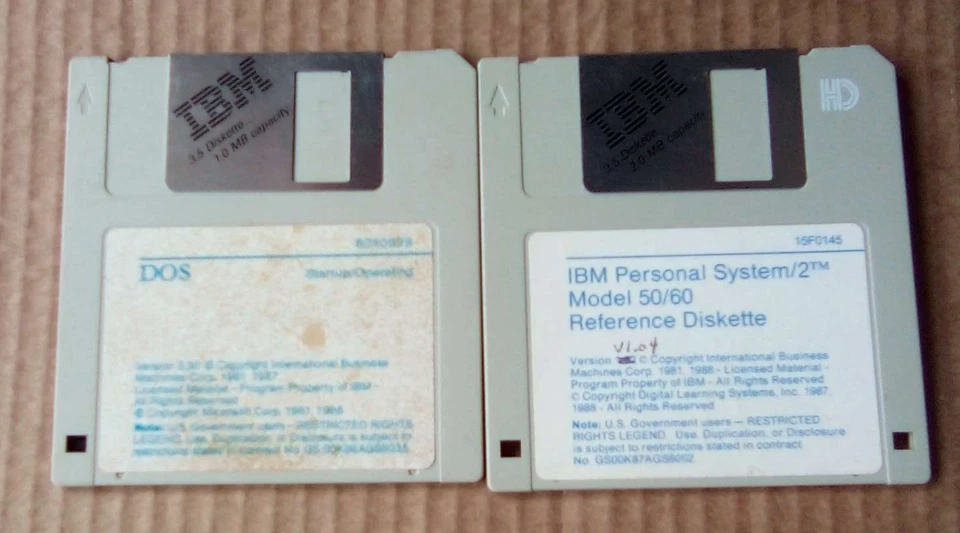 IBM DOS Startup Version 3.30  3.5 Disk and 50/60 Reference Disk Software - Image 1 of 1