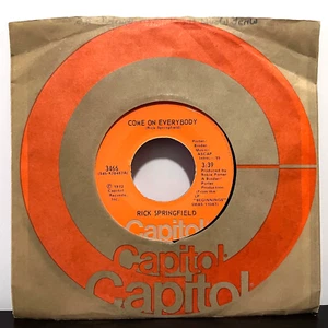 RICK SPRINGFIELD - What Would The Children Think - 7" Vinyl Record 45RPM - EX - Picture 1 of 3