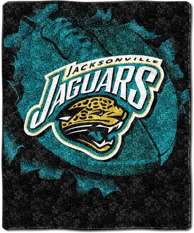 NFL Jacksonville Jaguars "Big Burst" Sherpa Throw Blanket, 50" x 60" NWT Cover