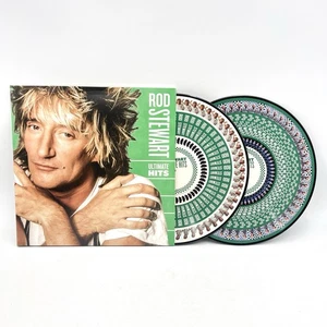 ROD STEWART Ultimate Hits Limited Numbered 2LP Zoetrope Picture Disc 363/2000 - Picture 1 of 11