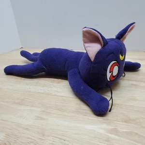 Sailor Moon Luna Guardian Cat 12-inch Lying Pose Plush Toy Official Licensed - Picture 1 of 7