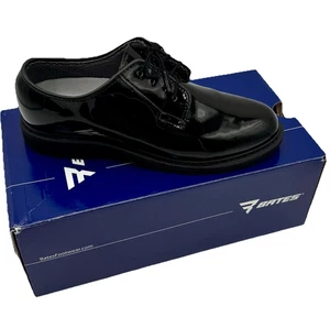 Bates Lites High Gloss Dress Oxford Shoes Women 7.5M Oil Slip Resistant Military - Picture 1 of 13