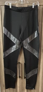 Star Wars (Lucasfilm Ltd) Size Large Black Criss Cross Leggings  - Picture 1 of 5