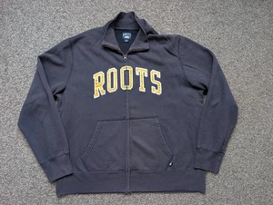 Roots Hoodie Herren Extra Large Grau Canada Beaver Outdoor Spell Out Zip Pullover - Bild 1 von 14