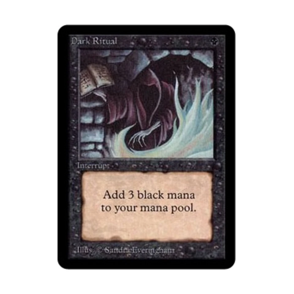 WOTC MtG Alpha Dark Ritual (C) Fair- - Image 1 of 1