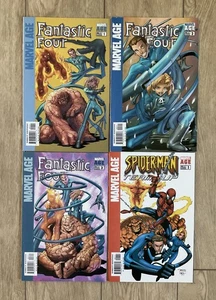 Marvel Age Fantastic Four #1,2,3 & Spider-Man Team Up # 1 All Ages Comics Lot - Picture 1 of 6