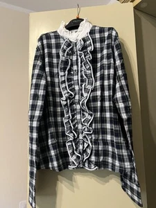 Camicia Donna maniche Lunghe Cotone Firmata Aglini Luxury Brand Made In Italy - Foto 1 di 10