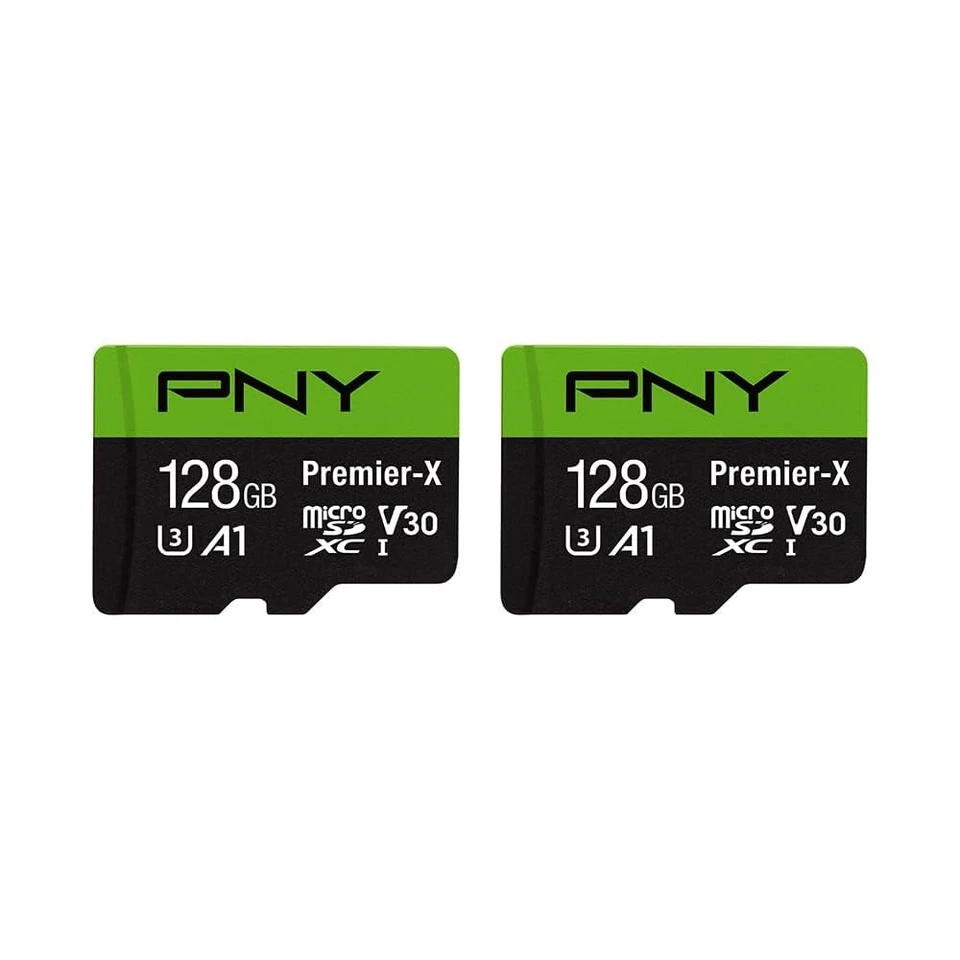 PNY P-SDU128X2V31100PX-GE 128GB Premier-X Class 10 microSDXC Memory Card 2-Pack - Image 1 of 1
