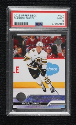 2023-24 Upper Deck Series 2 - [Base] Mason Lohrei #497 Young Guns Rookie PSA 9 - Image 1 of 3