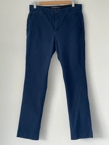 Pantalones Calvin Klein Calce Ajustado Azul Marino Infinito Flexible Cintura Para Hombre Talla S - Imagen 1 de 6