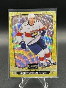 2024-25 O-Pee-Chee Platinum #134 Carter Verhaeghe Neon Yellow Surge - Bild 1 von 2