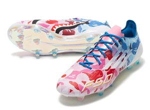 Adidas F50 ELITE FG BAPE JS0573 rosa chiaro/calzature bianco/blu ghiaccio rare limitate - Foto 1 di 9