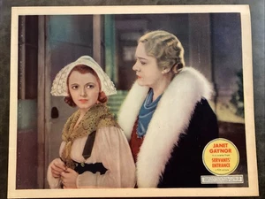 Tarjeta de vestíbulo vintage original de SERVANTS’ ENTRY 1934 con Janet Gaynor - Imagen 1 de 12
