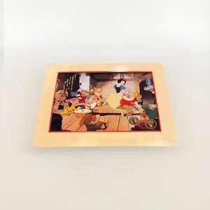 Disney Schneewittchen & sieben Zwerge Gedenk Lithographie Druck im Umschlag - Bild 1 von 5