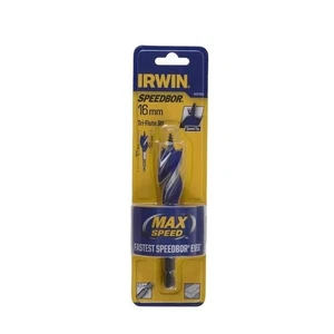 IRWIN 16 x 101mm Speedbor Max Speed Tri-Flute Bit ,Ideal for holes up to 2" deep - Picture 1 of 1