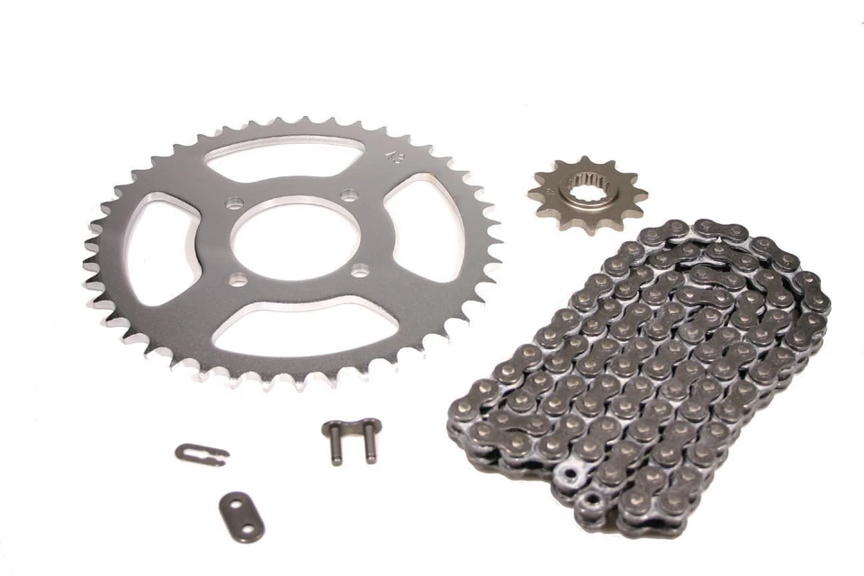 Kawasaki Mojave 250, 1987-2004, Chain and 12/43 Sprocket Set - Image 1 of 1