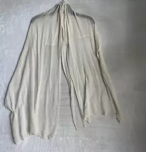 Anne Klein Womans Scarf Shawl Beige Solid Sheer - Picture 1 of 6