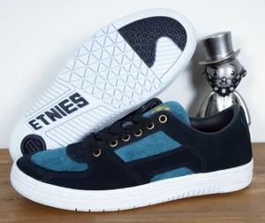 Zapatos de skate Etnies Senix Lo azul marino dorado blanco gamuza 9/42 - Imagen 1 de 1