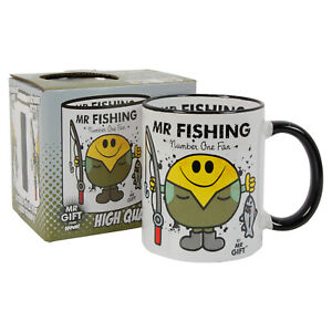Fishing Mug - Gift for The World's No 1 Fisherman Angler Present for Dad Him Man