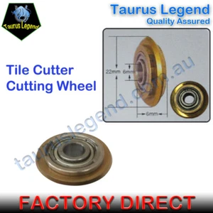 Titanium Coated Rotary Bearing Cutting Wheel Tile Cutter Replacement Spare Blade - Picture 1 of 7