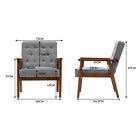 Modern PU Leather Sofa Chair Loveseat Single Armchair Lounge Home Accent Chair