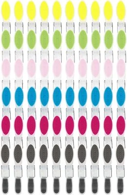 Collazoey 60 Stück Wäscheklammern bunt rutschfeste Wäscheklammern Wäscheklammern - Bild 1 von 4