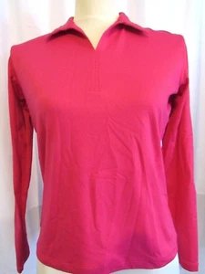 NIKE GOLF WOMEN'S PINK LONG SLEEVE DRI-FIT ATHLETIC TOP, SIZE XS  - Picture 1 of 6
