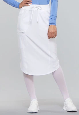White Cherokee Scrubs Infinity 30" Drawstring Skirt CK505A WTPS - Image 1 of 4