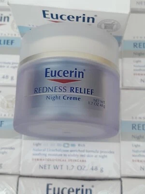 Eucerin Redness Relief Dermatological Skincare Night Creme Night Cream 1.7oz - Image 1 of 4