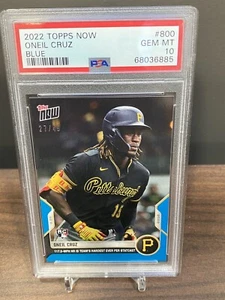 🔥2022 MLB Topps Now Oneil Cruz Rookie BLUE PARALLEL /49 SSP #800 RC 🔥PSA 10🧨 - Picture 1 of 8
