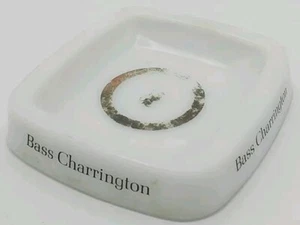 Heavy White Vintage Bass Charrington Ashtray Nibbles Man cave Home Bar UK Exp ⭐⭐ - Picture 1 of 3