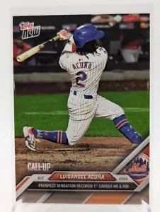 Luisangel Acuña Call-Up New York Mets 2024 Topps Now #711 Rookie - Picture 1 of 3