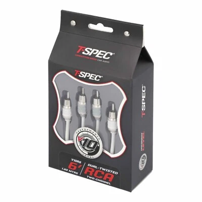 T-SPEC V10R6 / v10 Series 2-Channel RCA Audio Cable - 6 FT   **NEW** - Image 1 of 3