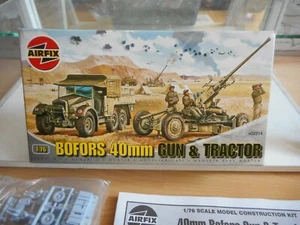 Modelkit Airfix 40mm Bofors Gun & Tractor on 1:76 in Box - Picture 1 of 2