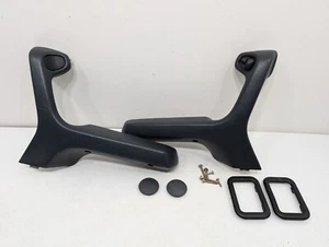 BMW E30 325i Convertible M3 318I 320I 325I Front Armrest Door Blue Pair OEM - Picture 1 of 13