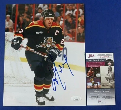 FOTO 8x10 firmada por Scott Mellanby ~ Autógrafo de hockey de la NHL ~ JSA UU35922 Foto 1 de 2