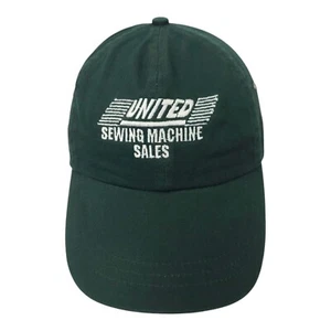 United Sewing Machine Sales Tuck Strap Cap Trucker Embroidered Logo Baseball Hat - Picture 1 of 13