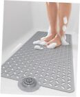 Non Slip Bathtub Mat: Extra Long Bathmat?Bath Mat for 39x16inch A-light Grey