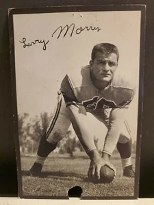 1955 Larry Morris Rookie 1st Draft Pick Photo Card Los Angeles Rams Georgia Tech - Bild 1 von 9