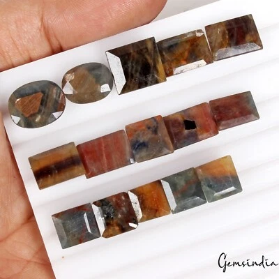 144.20 Ct 100% Natural Bi Color Sapphire Untreated Mix Cut Certified Gems Lot - Image 1 of 4