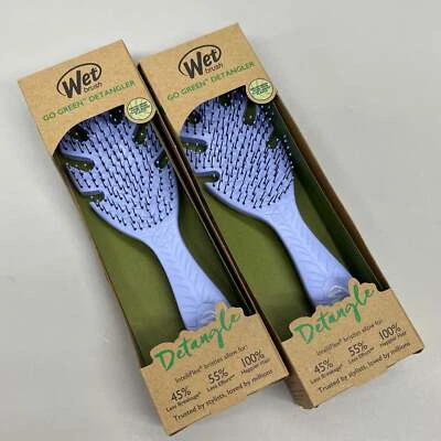 WET BRUSH (2 PACK) Go Green Detangler Brush Purple GYBIO830ASST - Image 1 of 4