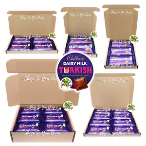 IRISH CADBURY CHOCOLATE TURKISH DELIGHT 47g BAR GIFT BOX Personalised Hamper☘️🍫 - Picture 1 of 24