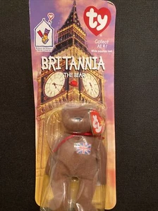 McDONALDS TY BEANIE BABY BRITANNIA THE BEAR RARE WITH 2 TAG ERRORS 1993 OAKBROOK - Picture 1 of 3
