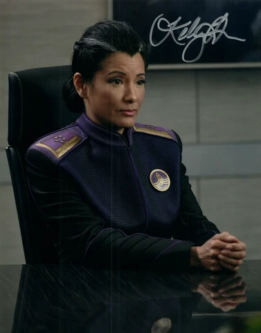 Kelly Hu Signed 8x10 Photo #26 with COA Arrow Scorpion King Cartoon Voice TMNT Cover