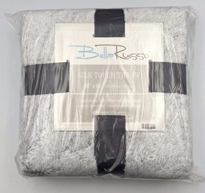 Bella Russo Silk Touch Throw / Blanket Gray 50" x 60" (127cm x 152cm) - NEW - Picture 1 of 7