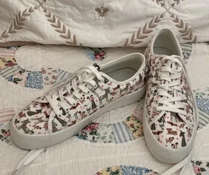 Cynthia Rowley Plateau-Sneaker Damengröße 9,5 Hundeliebhaber und Herzen - Bild 1 von 8