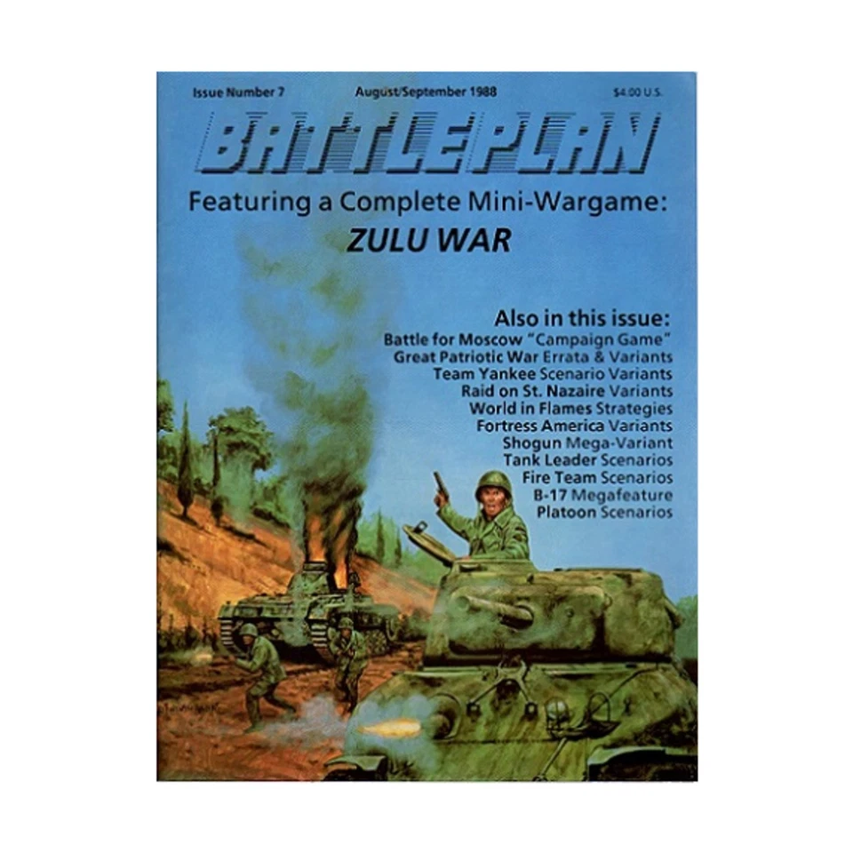 3W Battleplan Mag #7 con Zulu War & Fortress America Variants Mag en muy buena condición Foto 1 de 1