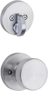 kwikset pismo Einzylinder Innenausstattungspaket rund rose satin chrom - Bild 1 von 5